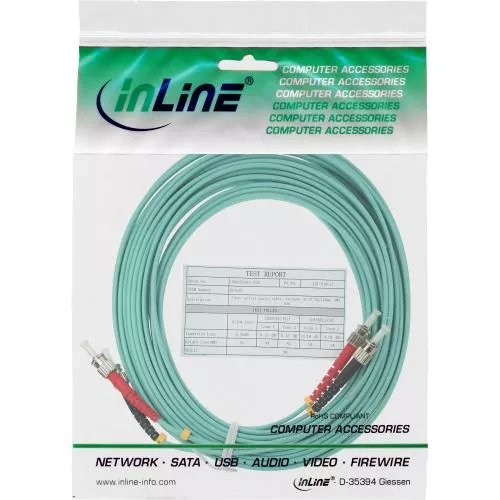 LWL Patchkabel ST/ST OM3 – Multimode Duplex, halogenfrei